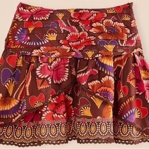 Bright Flora Brown Mini Skirt
FARM RIO